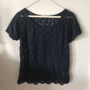 Madewell blue blouse